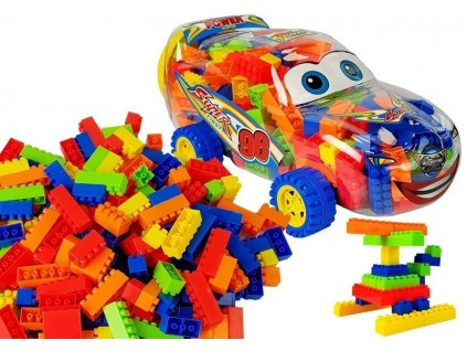 Stavební kostky v Autě 35 cm 205 kostek1