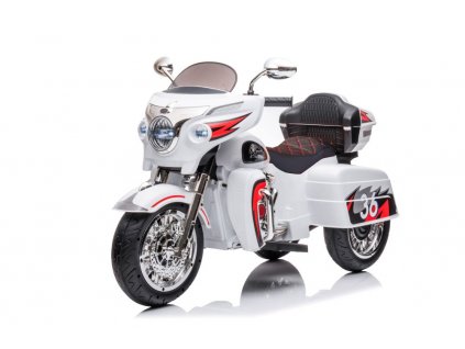 Dětská elektrická motorka Goldwing bílá03