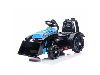 Dětský elektrický traktor G320 s radlicí modrý1
