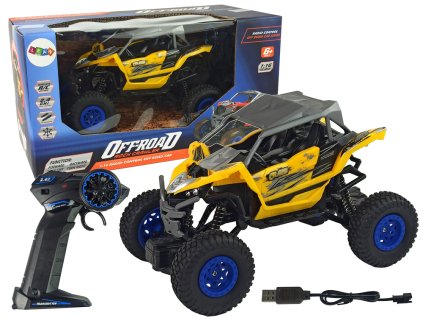 Terénní auto na dálkové ovládání R/C Off-Road 2,4 GHz 1:16 žluté