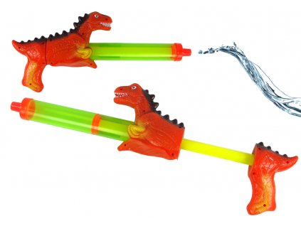 197913 detska vodni pistole dinosaur 40 cm cervena
