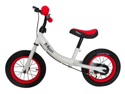 Dětské odrážedlo R3 12'' červeno-bílé