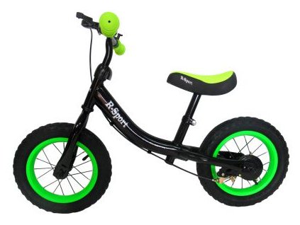 Dětské odrážedlo R3 12'' zeleno-černé