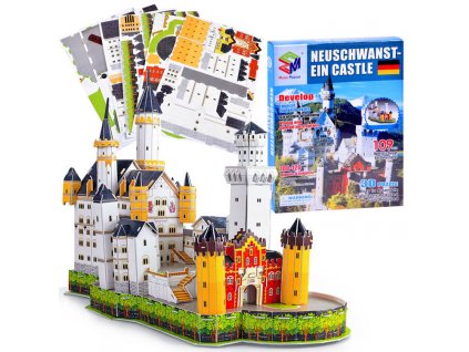 203906 puzzle 3d hrad neuschwanstein 109 dilku