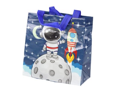 Dárková taška Vesmír 23cm x 22cm x 10cm tmavě modrá