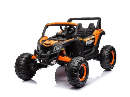 205334 4 elektricke auticko buggy jh 105 24v 4x4 policejni oranzove