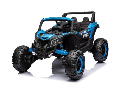 205337 3 elektricke auticko buggy jh 105 24v 4x4 policejni modre