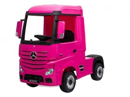 205049 2 elektricke auticko mercedes actros 4x4 2x12v ruzove