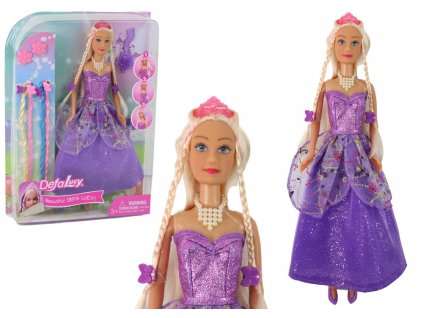 205262 panenka princezna v purpurovych satech sada pripevnitelnych copanku