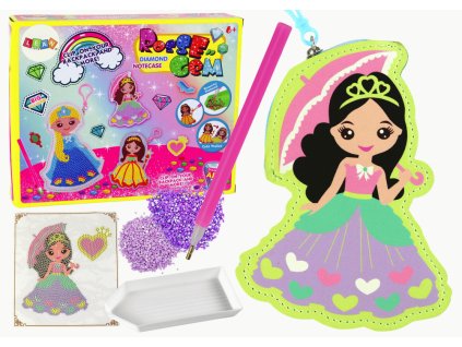 Sada korálků DIY k vyrobení klíčenky Princezna