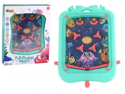 Zručnostní hra mini Pinball s kuličkou zelená