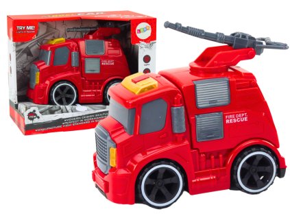 212173 hasicske auto s delem zvuky a svetly cervene