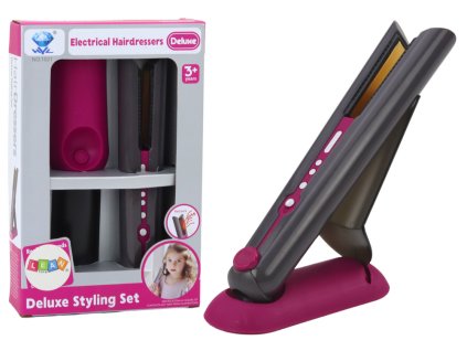 Hračka na rovnání vlasů se stojanem, světly a zvuky
