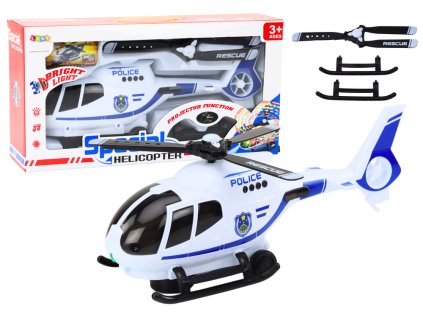 212152 policejni helikoptera jezdici se svetly a zvuky