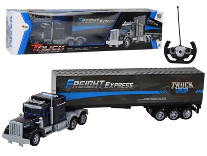 RC nákladní auto s dálkovým ovládáním a světly 27MHz modré