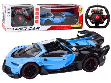 RC sportovní auto 1:12 s otevíracími dveřmi modré
