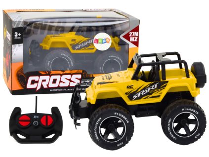 RC terénní auto 1:18 žluté dálkově ovládané