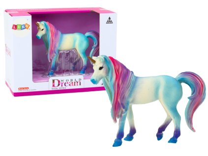 Sběratelská figurka velký modrý jednorožec 11 cm