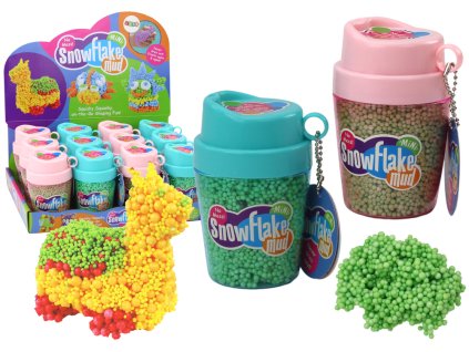 Squishy kuličky z polystyrenu v kelímku zelená