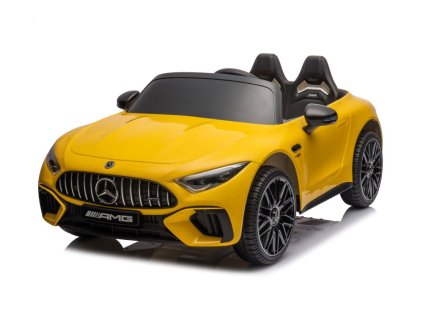 Elektrické autíčko Mercedes AMG SL63 24V 2x200W lakované žluté05