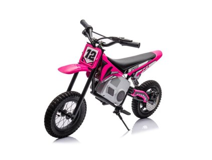 Dětská elektrická motorka Cross 350W 36V růžová03