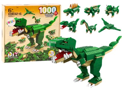 pol pl Klocki Konstrukcyjne Dinozaury 6w1 Zestaw DIY Dinozaur 1000 ele 18319 1