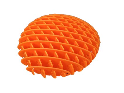 Antistresová elastická senzorická hračka 10 cm oranžová