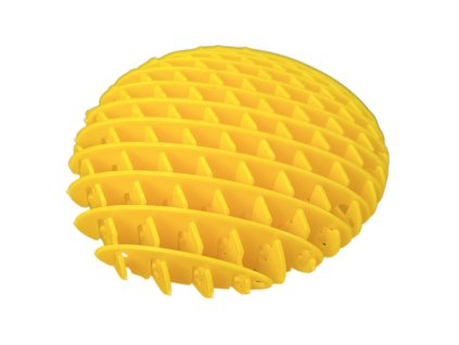 Antistresová elastická senzorická hračka 10 cm žlutá