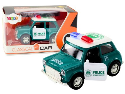 Policejní autíčko s třecím pohonem světly a zvuky 1:38 zelené
