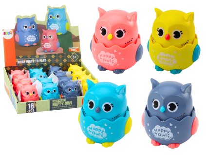 Veselá sova s třecím pohonem mix