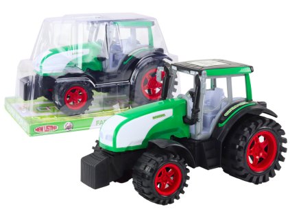 220483 velky zemedelsky traktor s pohonem zeleny