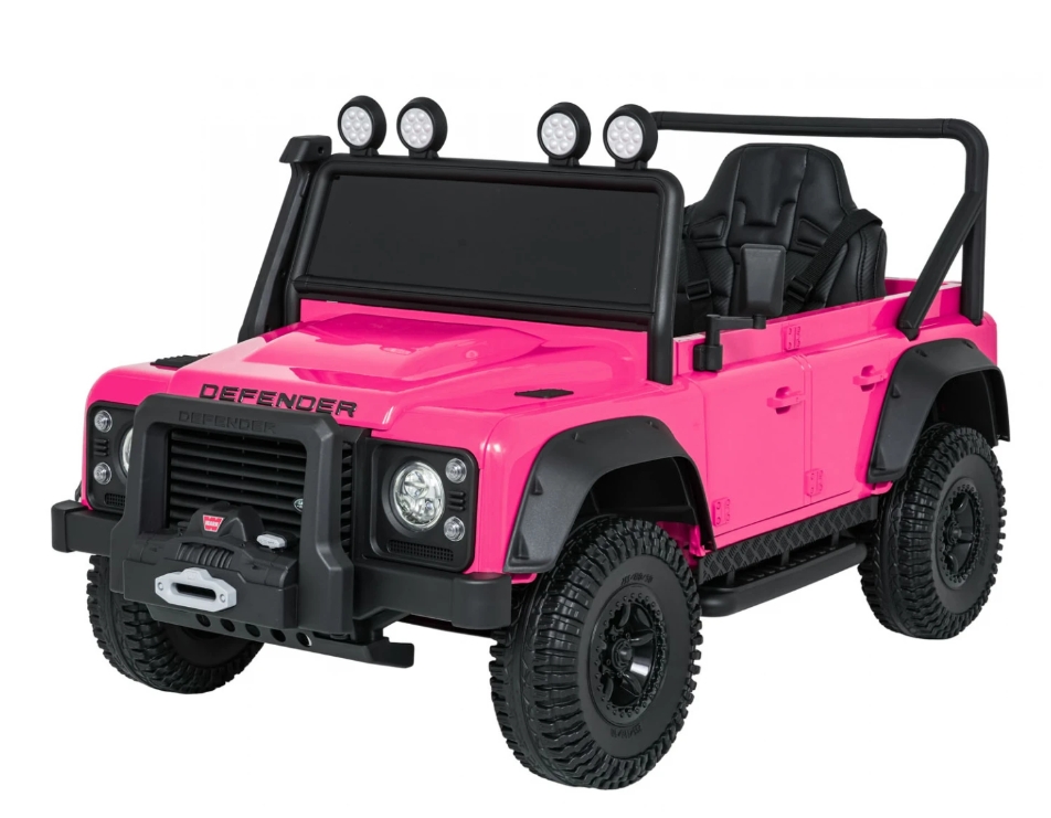 Levně Dětské elektrické autíčko Land Rover Defender 110 SVX Concept růžové