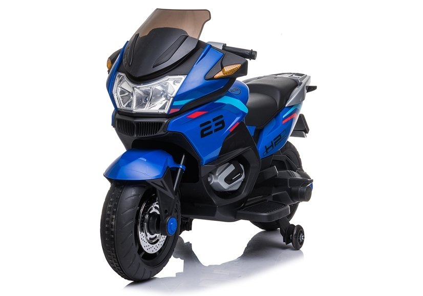 Mamido Dětská elektrická motorka XMX609 modrá | EVA kola | 12V7Ah
