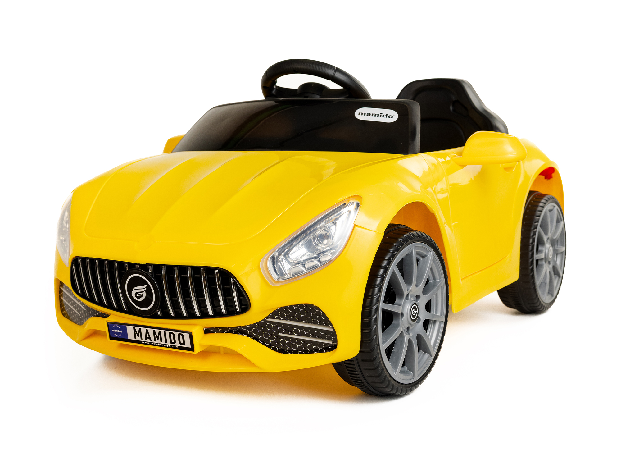 Levně Mamido Elektrické autíčko Cabrio Fast Wing žluté