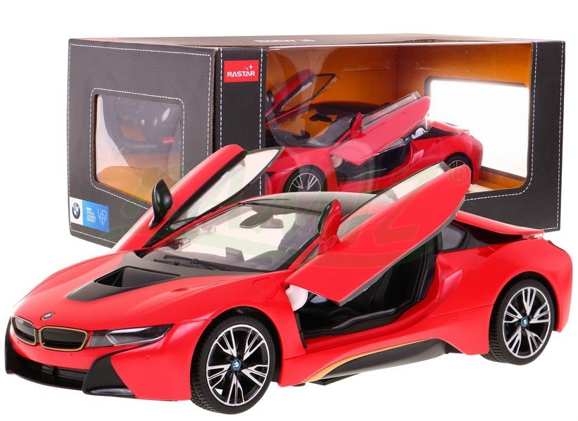 Levně RASTAR Auto na dálkové ovládání R/C BMW i8 Rastar 1:14 červená