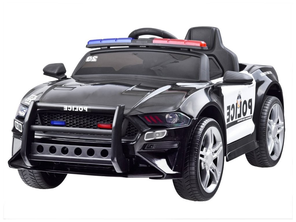 mamido  Elektrické autíčko Policie USA černé