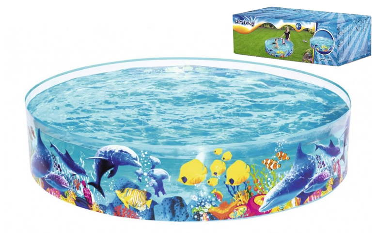 Levně Dětský bazének Bestway 183x38cm rybičky