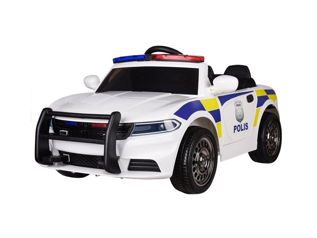 Levně Elektrické autíčko Policie USA bílé JC-666