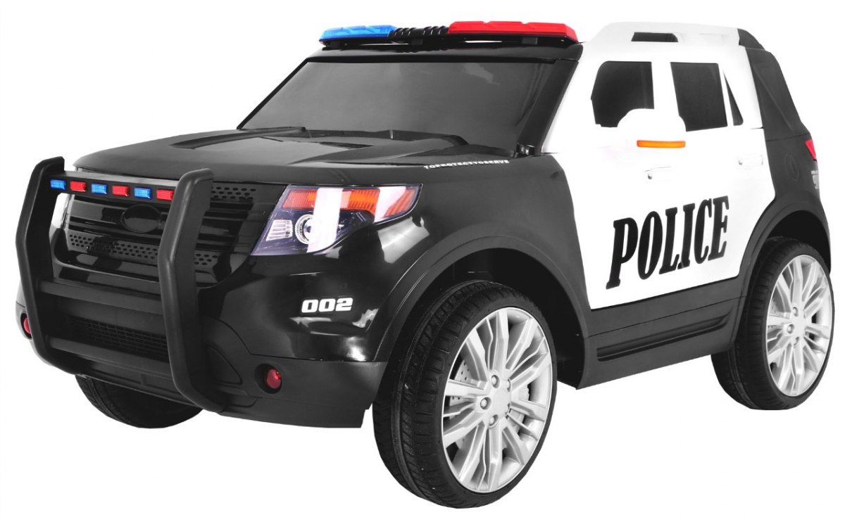 mamido  Dětské elektrické autíčko SUV Policie černé