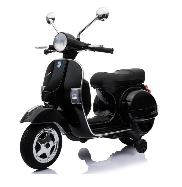 Levně Dětský elektrický skútr Vespa černá