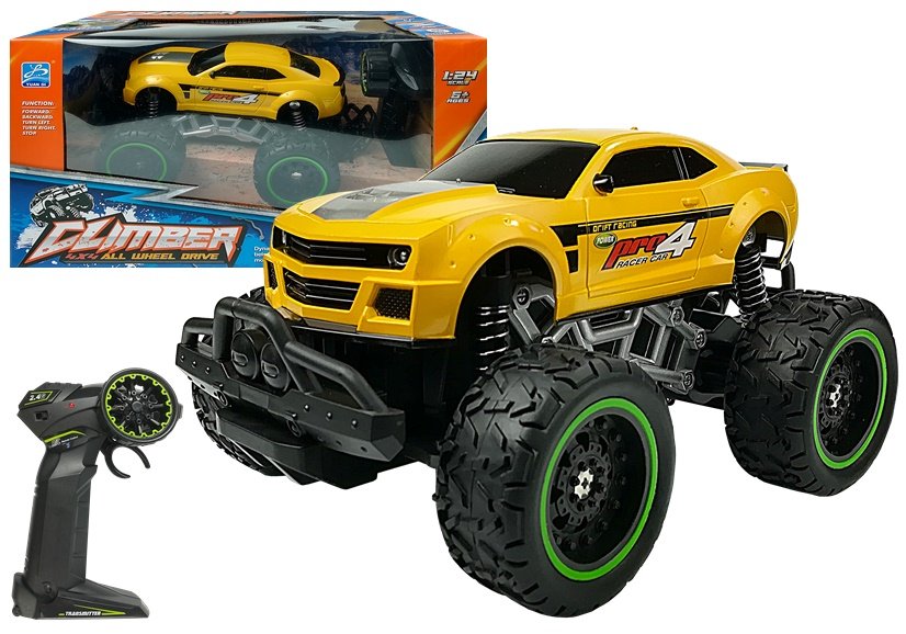 mamido  Auto na dálkové ovládání RC Monster 1:24 žluté RC