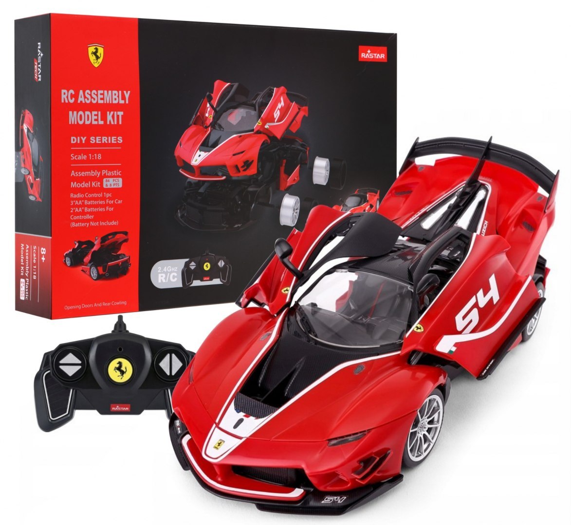 Mamido RASTAR  Auto na dálkové ovládání RC Ferrari FXX-K Rastar 1:18 červené RC