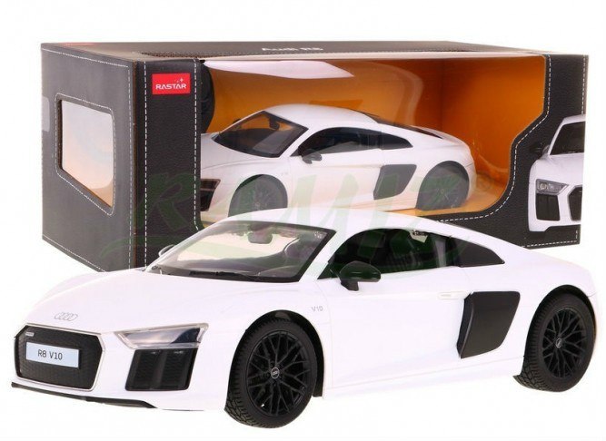 Mamido RASTAR  Auto na dálkové RC ovládání Audi R8 Rastar 1:14 bílé RC