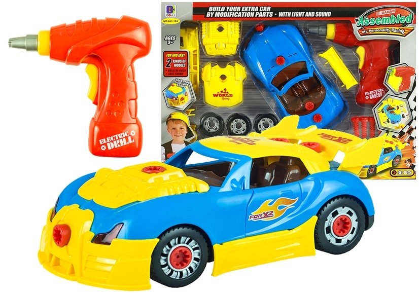 Levně Konstrukční sada - auto s vrtačkou