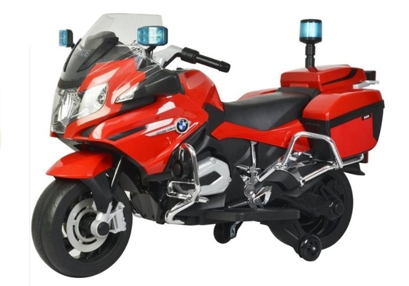 mamido  Elektrická motorka BMW R1200 Policie červená