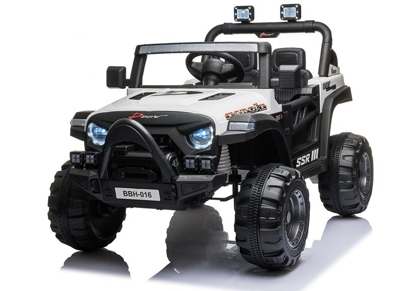 mamido Dětské elektrické autíčko Jeep Target bílé mamido Dětské elektrické autíčko Jeep Target bílé