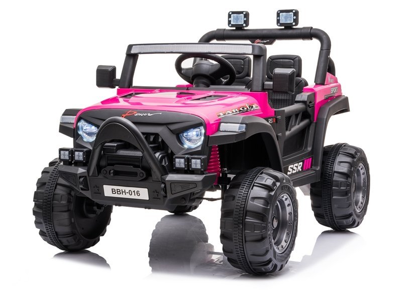 mamido Dětské elektrické autíčko Jeep Target růžové