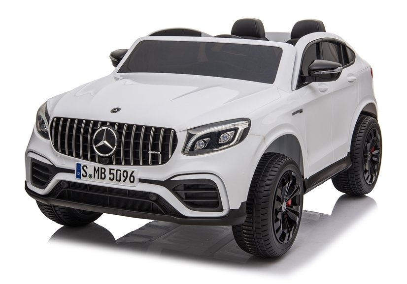 Levně Dětské elektrické autíčko Mercedes GLC 63S 4x4 dvoumístné bílé
