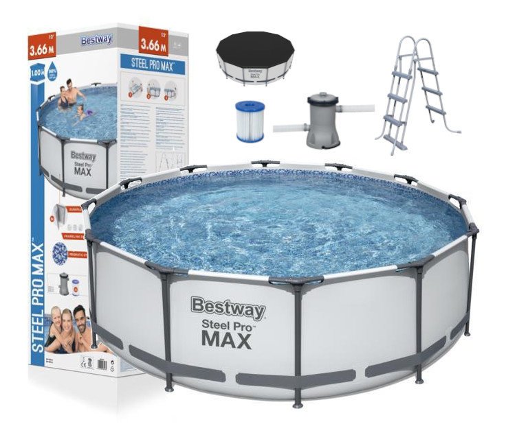 Bestway  Bazén Bestway Steel Pro MAX 3,66x1m bílý