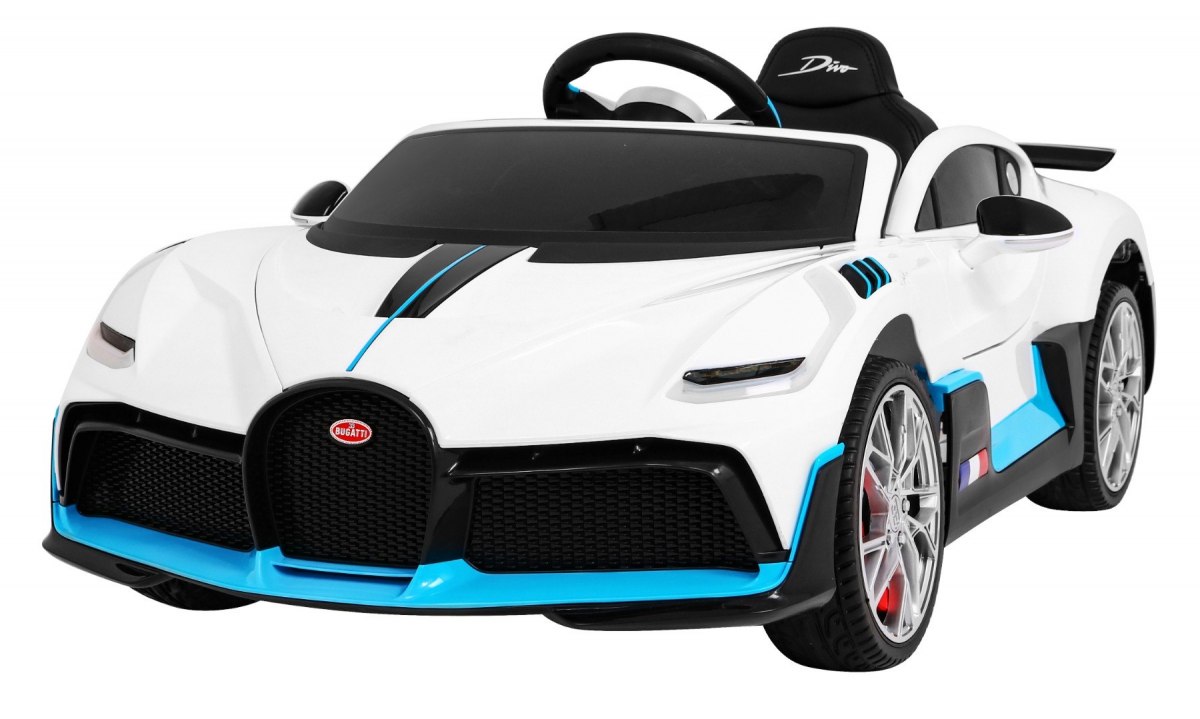 mamido  Dětské elektrické autíčko Bugatti Divo bílé